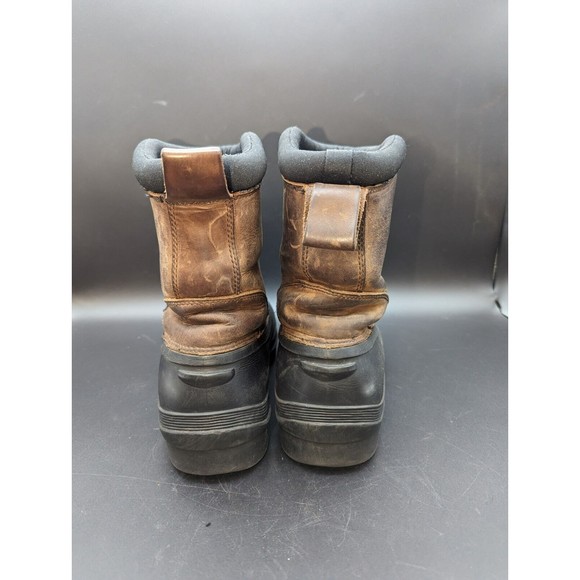 Bass Woman's 9M Rockingham Waterproof Fleece Lined Duck Boots Brown LEATHER - Picture 5 of 12